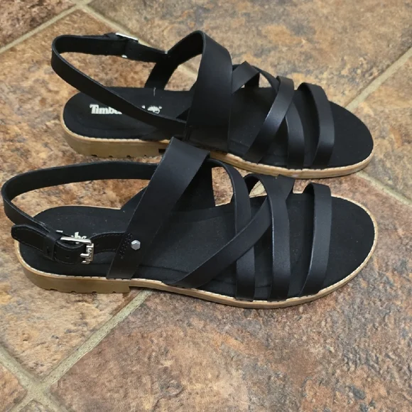 Timberland Black Strappy Sandals - Picture 4 of 8